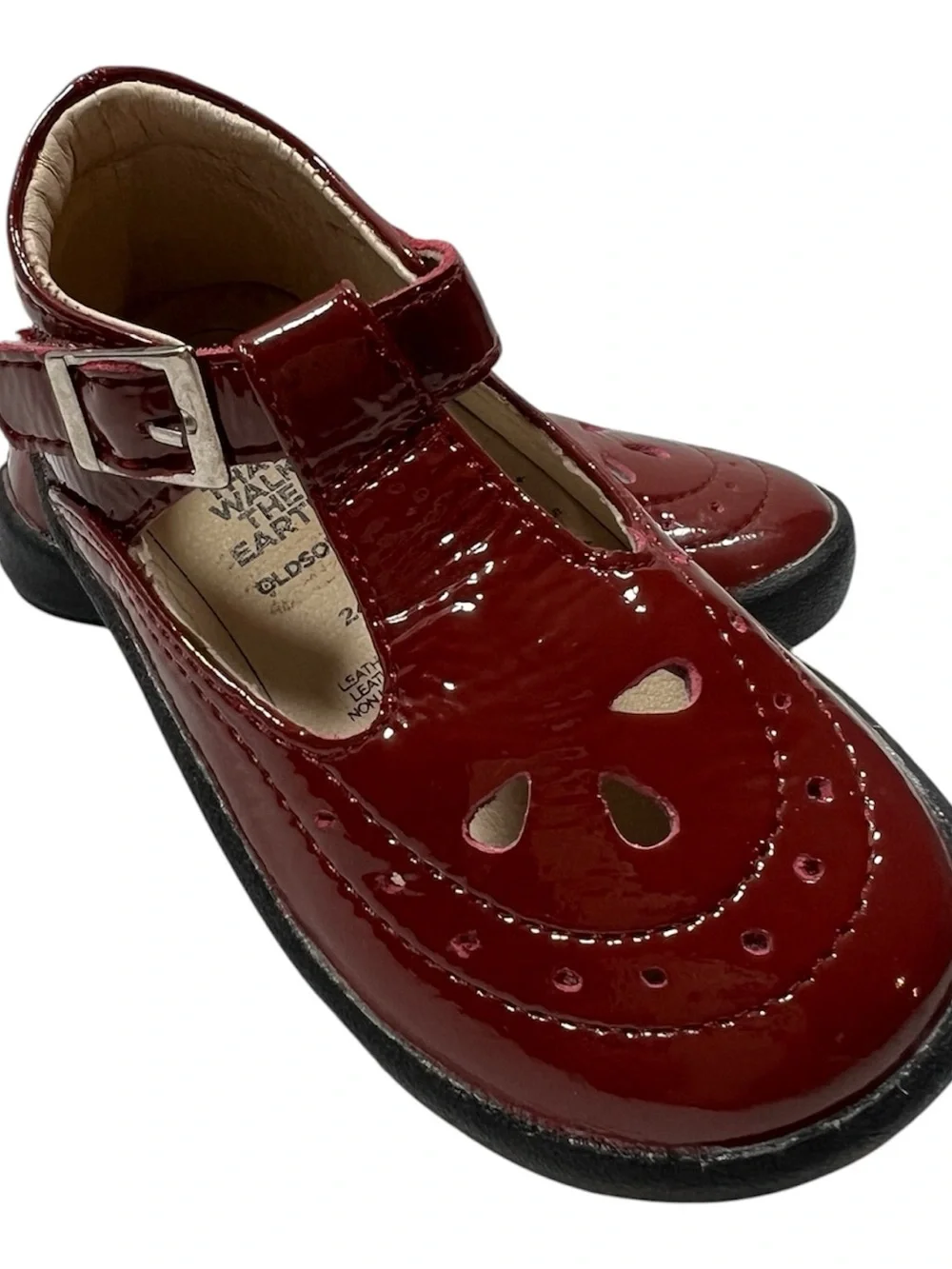 Old Soles Patent Leather Mary Jane Shoes Toddler Girls 24 (US 8) Red
